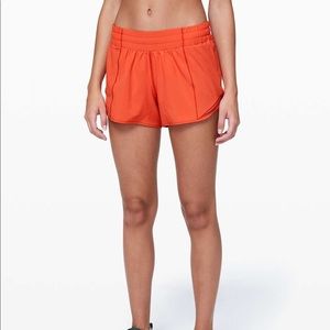 lululemon long hotty hot shorts size 4